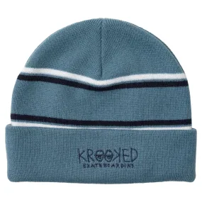 Krooked Eyes Cuff Beanie Blue/Navy/White