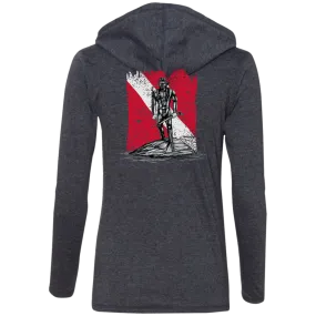 Ladies LS T-Shirt Hoodie