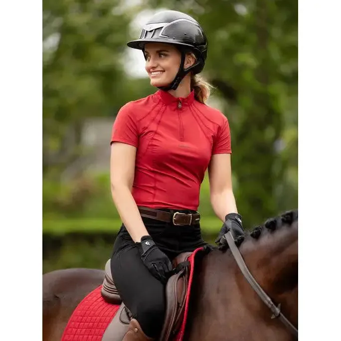 LeMieux Mia Mesh Short Sleeve Base Layer Chilli