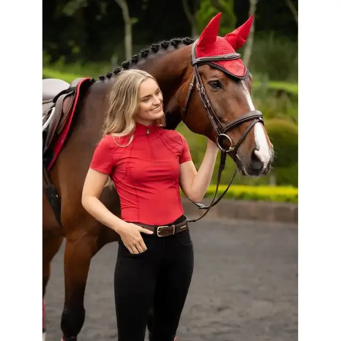 LeMieux Mia Mesh Short Sleeve Base Layer Chilli