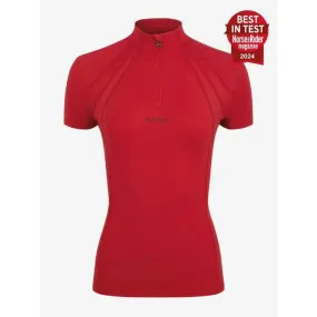 LeMieux Mia Mesh Short Sleeve Base Layer Chilli