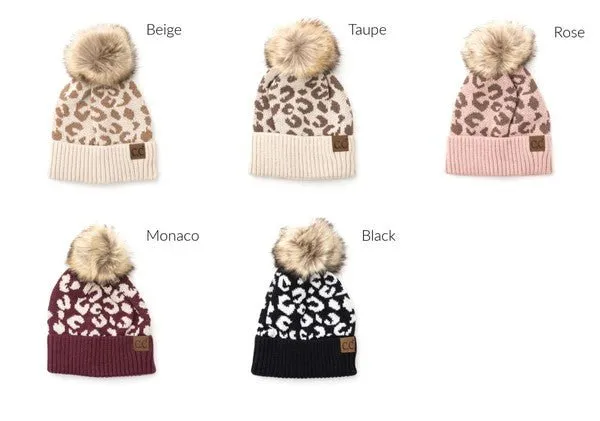 Leopard CC Beanie Hat