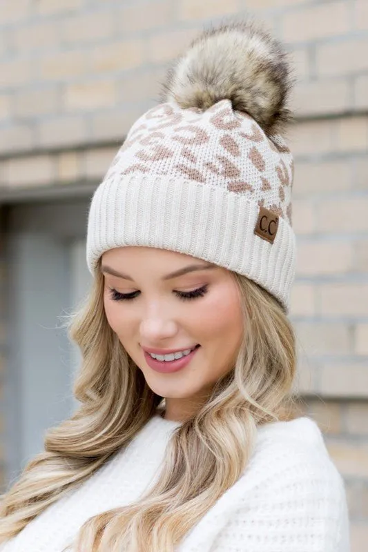Leopard CC Beanie Hat