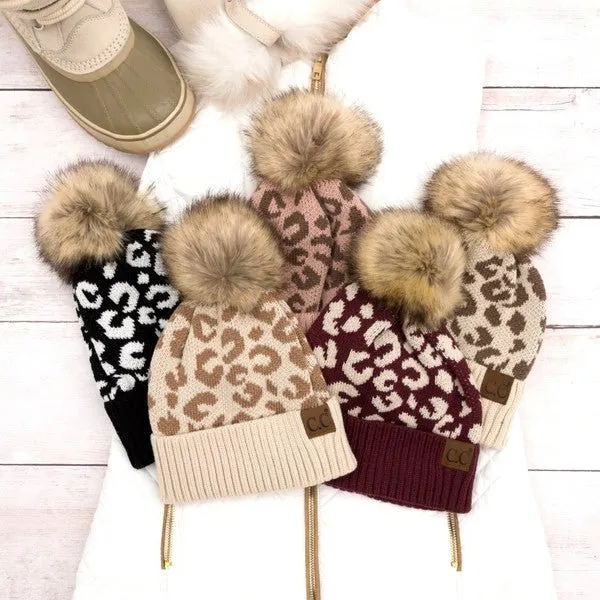 Leopard CC Beanie Hat