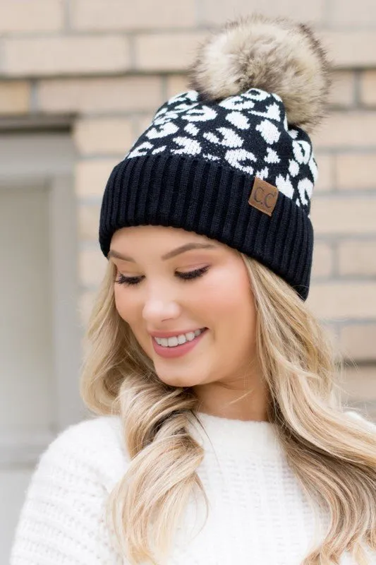 Leopard CC Beanie Hat