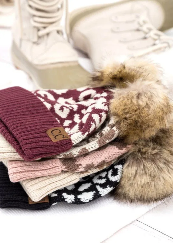 Leopard CC Beanie Hat