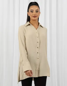 Lydia Lightweight Split Shirt