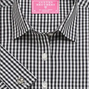 Made 2 Order - Black Bold Check Poplin