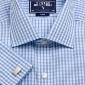 Made 2 Order - Sky Bold Check Poplin
