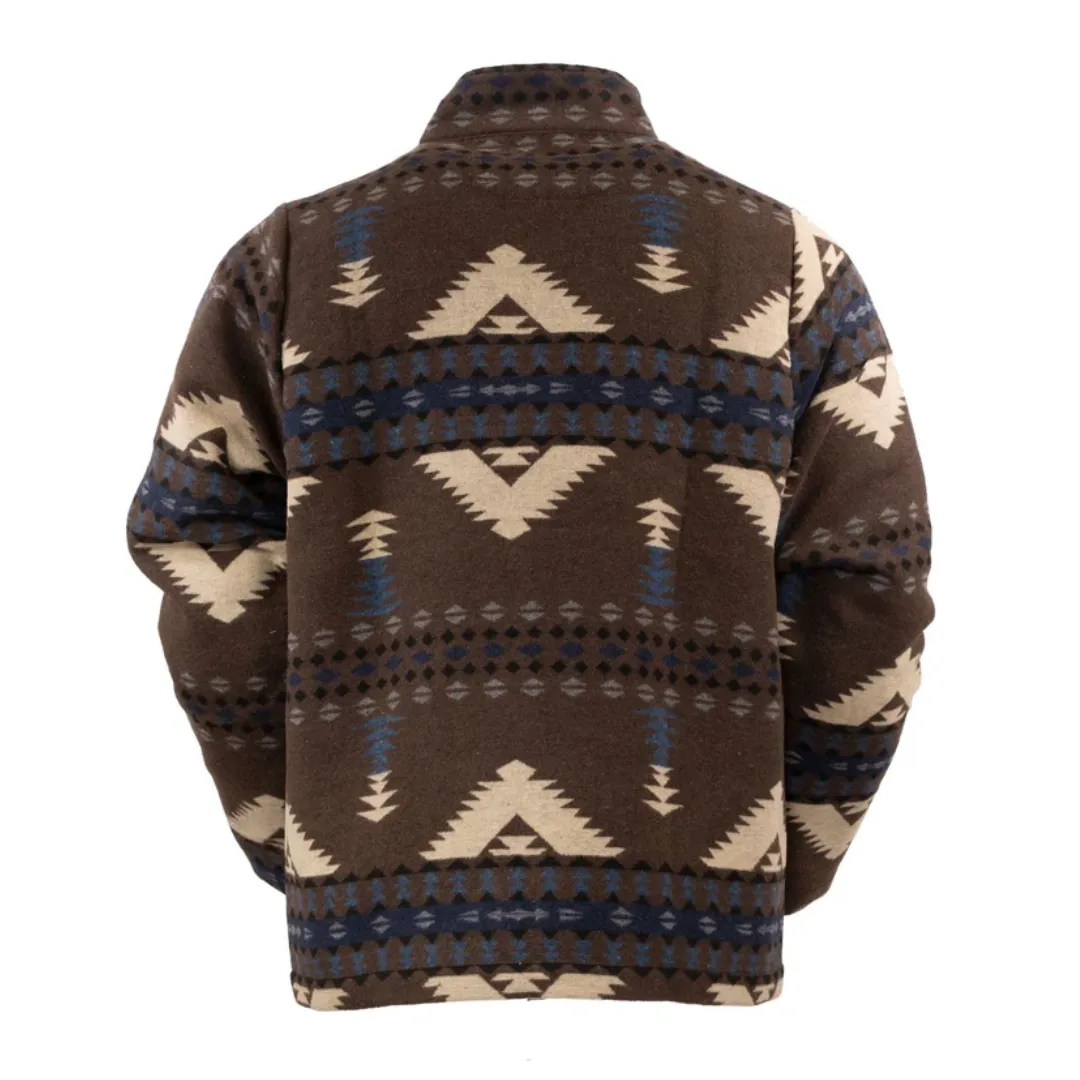 Men's Brown Charlie Henley Jacket By Outback 48736