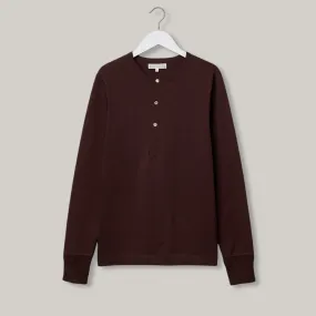 MERZ B SCHWANEN HENLEY SHIRT 206 - COFFEE