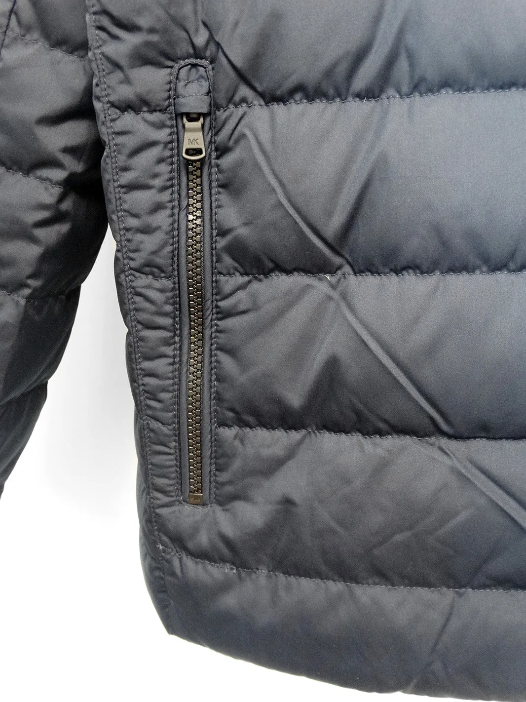 Michael Kors Men's Down Packable Puffer Jacket Midnight Blue