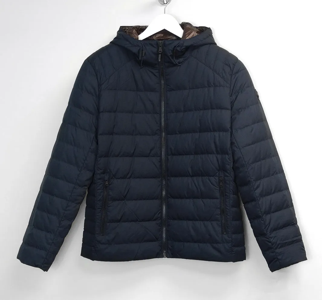 Michael Kors Men's Down Packable Puffer Jacket Midnight Blue