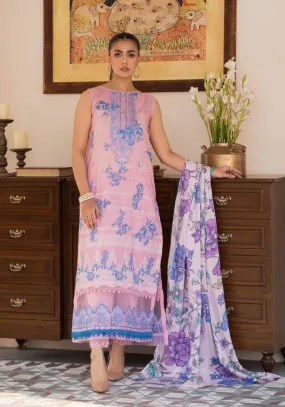 Morja Embroidered Lawn with Silk Dupatta by GullJee – Design-01
