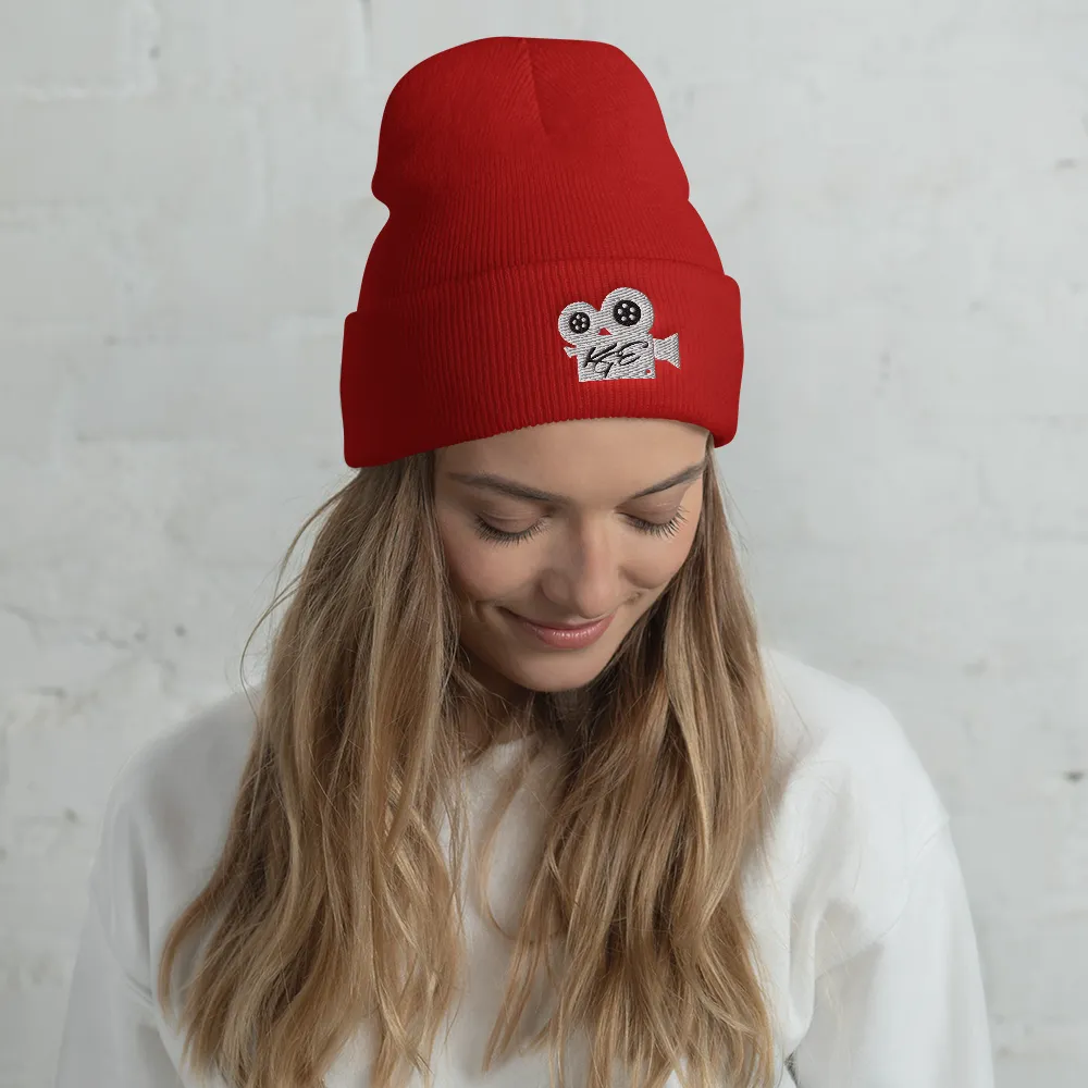 (NEW) KGE WT Movie Camera Cuffed Beanie