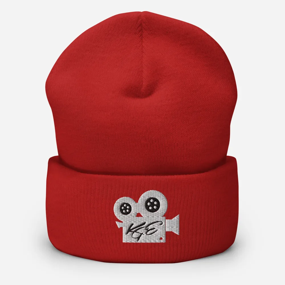 (NEW) KGE WT Movie Camera Cuffed Beanie