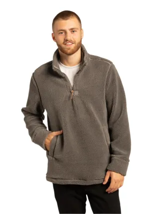 Newtownards 1/4 Top Fleece Pullover in Granite Grey