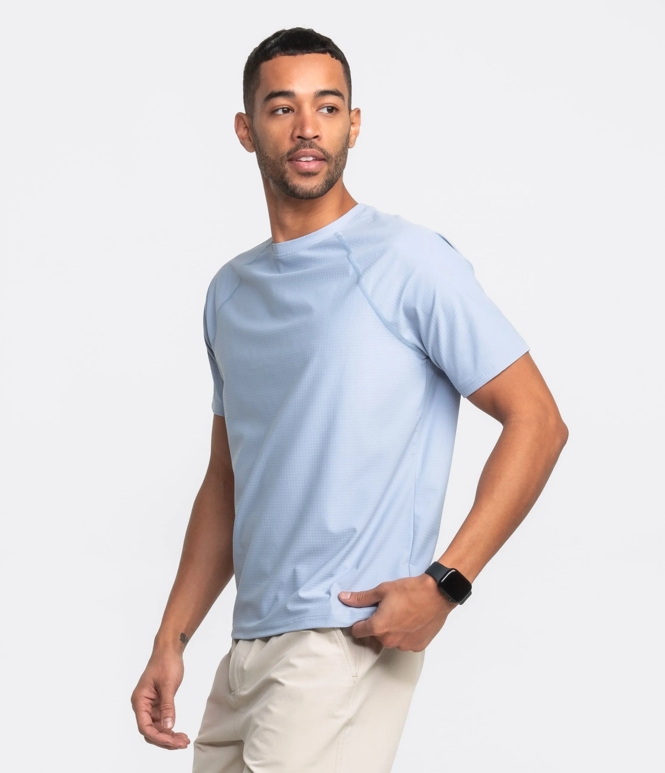 Next Level Performance Tee SS - Dusty Blue