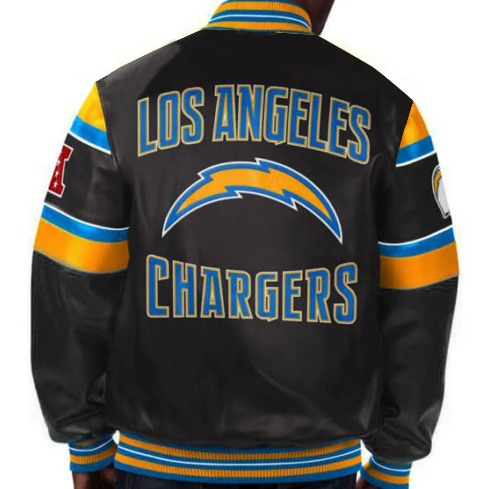 NFL Los Angeles Chargers Leather Jacket For Men and Women