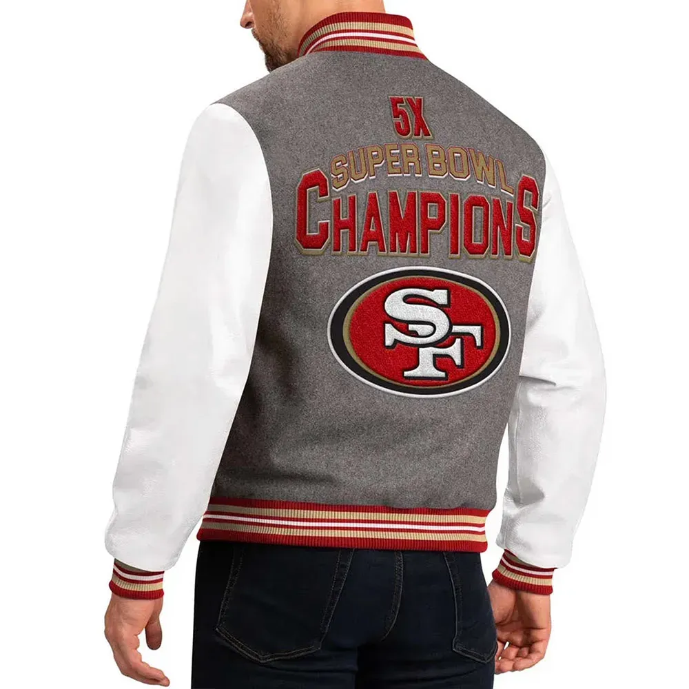 NFL San Francisco 49ers Varsity Jacket Men and Women