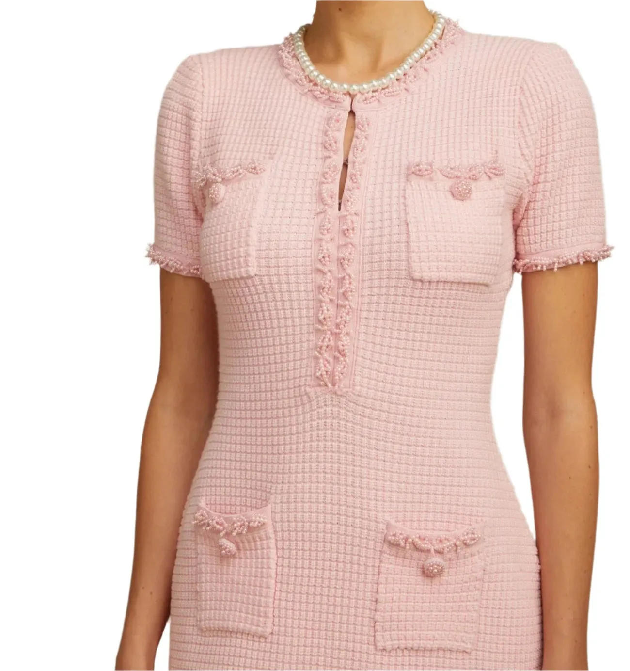 NINON BEADED KNIT MINI DRESS