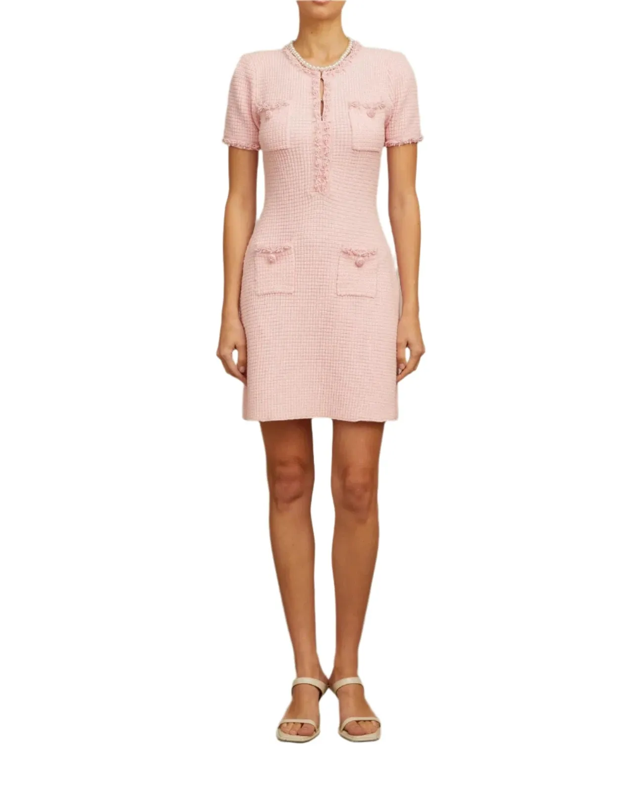 NINON BEADED KNIT MINI DRESS