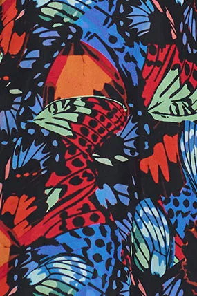 Olivia Newton-John Silk Kimono - Rainbow Butterfly