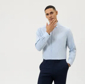 OLYMP - Luxor 24/Seven Modern Fit, Business Shirt, Blue