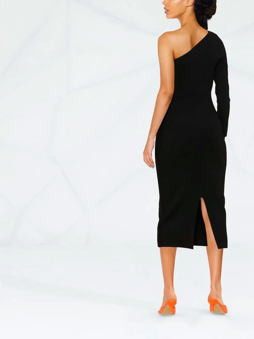One shoulder midi dress