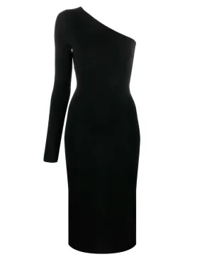 One shoulder midi dress