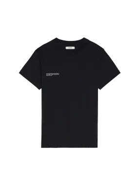 Organic Cotton Lightweight Fitted T-shirt—black