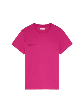 Organic Cotton Lightweight Fitted T-shirt—foxglove pink