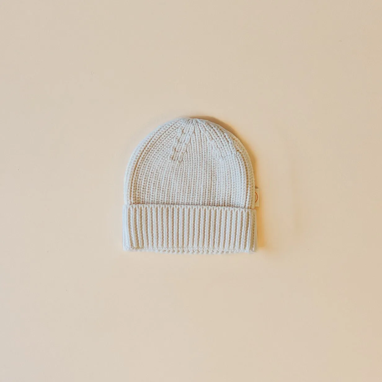 Organic Knit Beanie - Snow