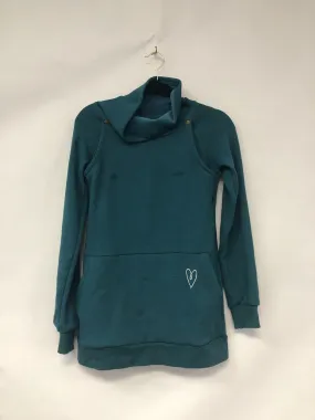 Outlet 6080 - Latched Mama Embroidered Harbor Snap Nursing Pullover - Peacock - Extra Small