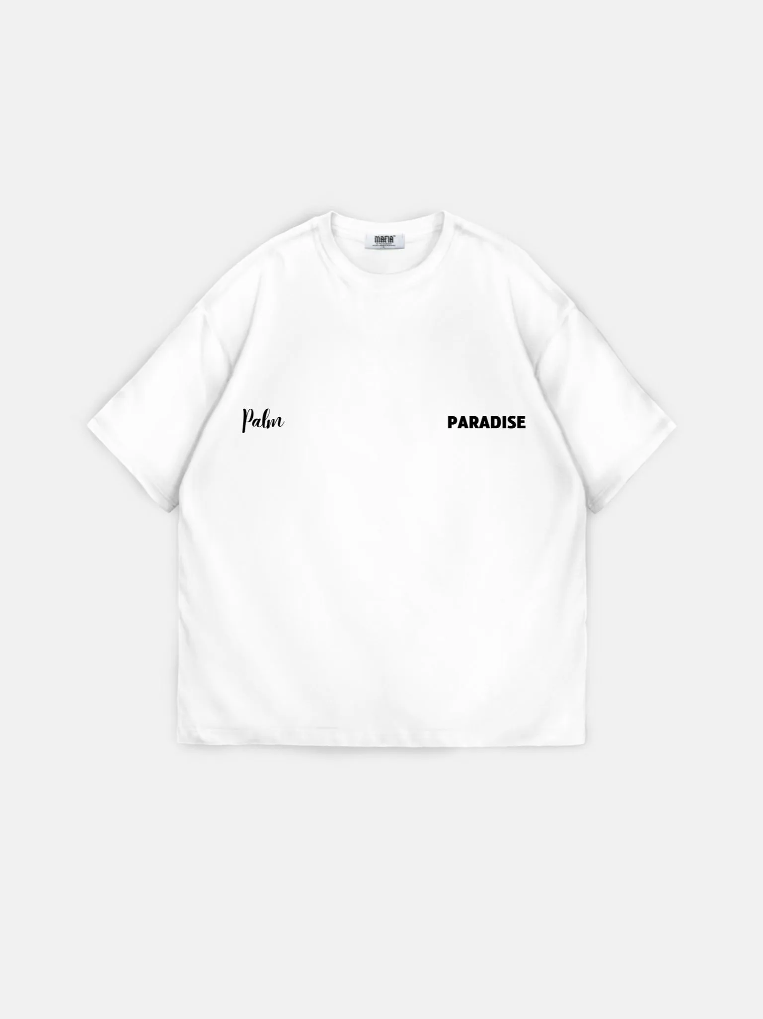 Oversize Palm Paradise T-shirt - Ecru