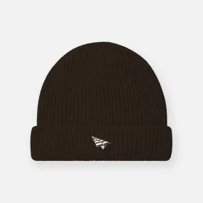 Paper Planes Dark Brown Wharfman Beanie