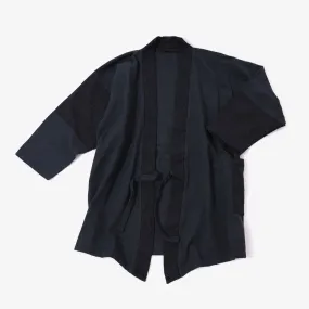 Patchwork Samue Jacket | Black | Sashiko | Kimono style
