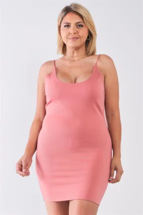 Plus Size Spaghetti Strap Bodycon Cami Mini Dress /2-2-2