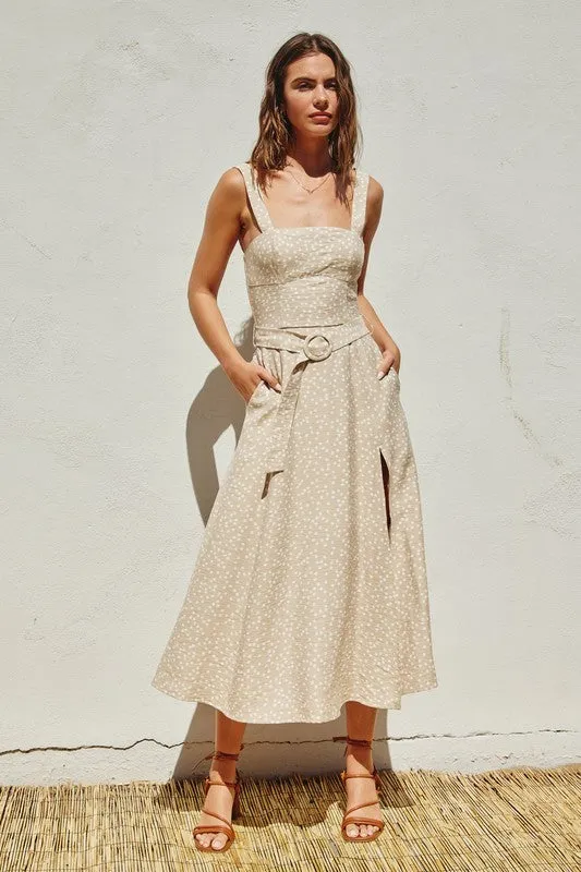 Polkacino Polka Dot Midi Dress