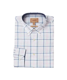 Polstead Classic Shirt - French Navy/Pale Blue/Pale Pink