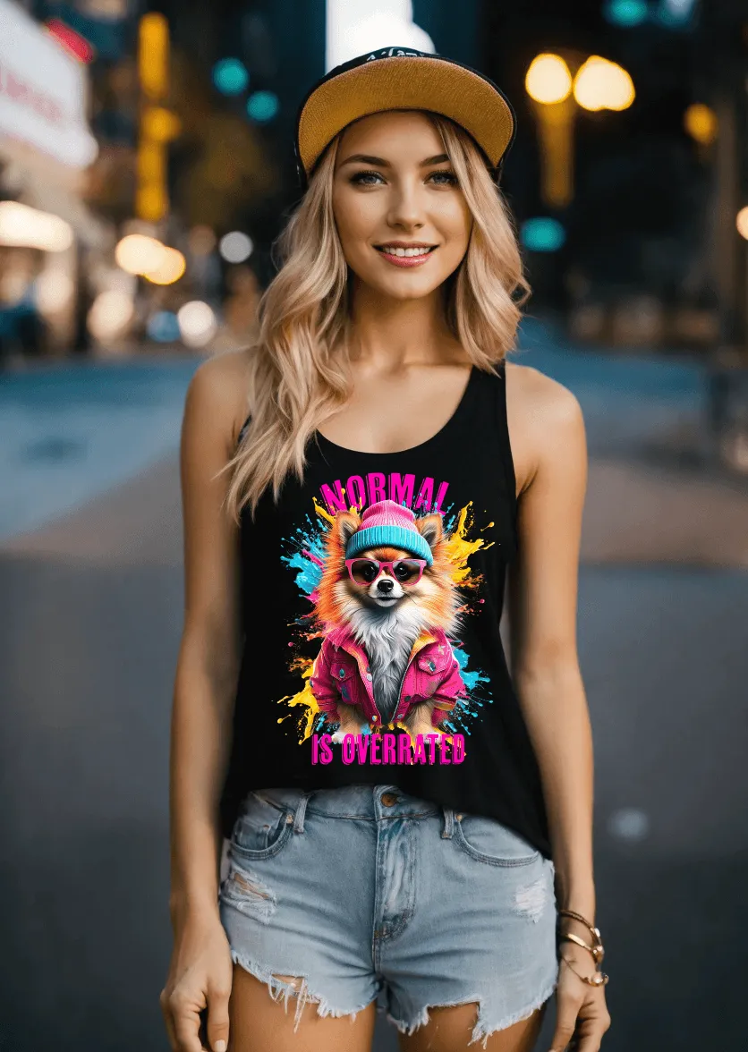 Pomeranian Dog Normal is overrated  Art Tank Top | GM TM