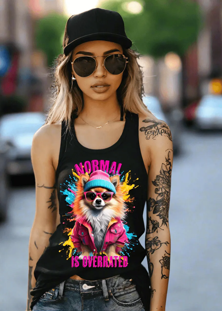 Pomeranian Dog Normal is overrated  Art Tank Top | GM TM