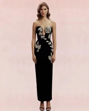 Ravishing Bodycon Maxi Dress - Black