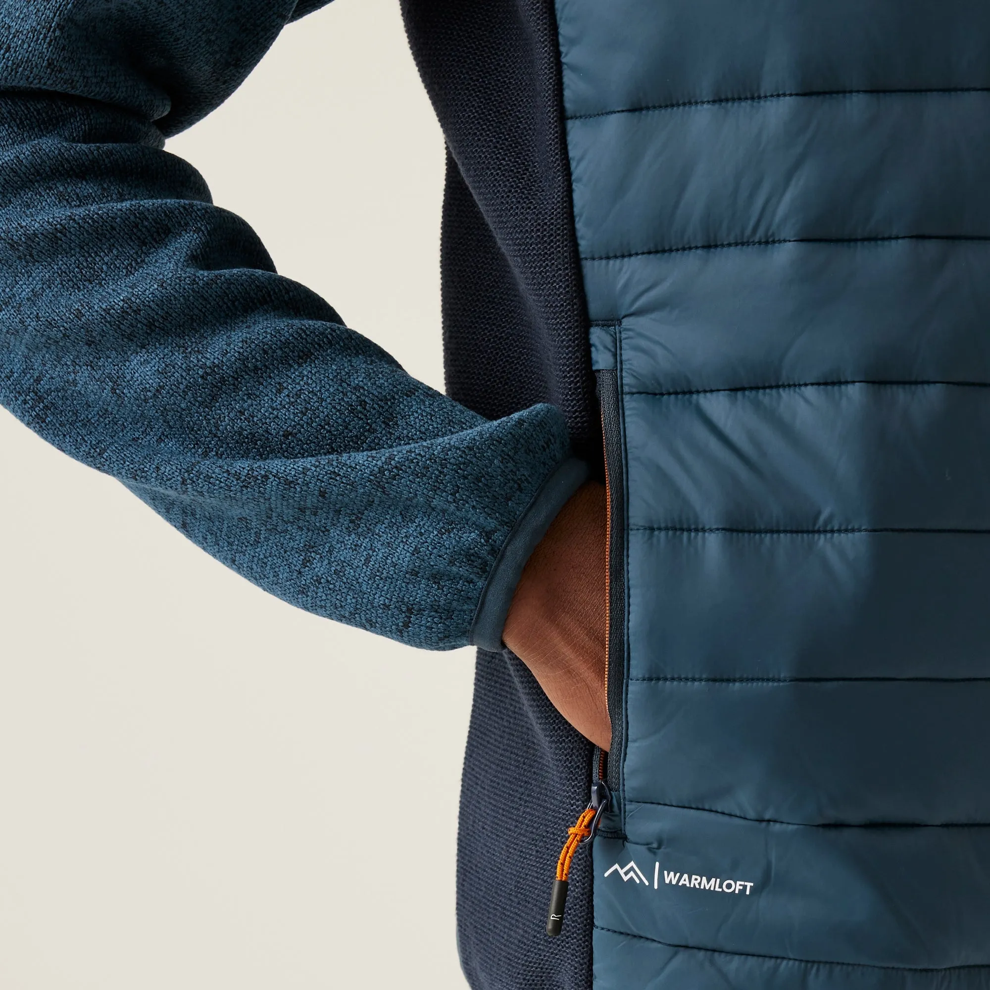Regatta Mens Newhill Hybrid Jacket Moonlight Denim/Navy