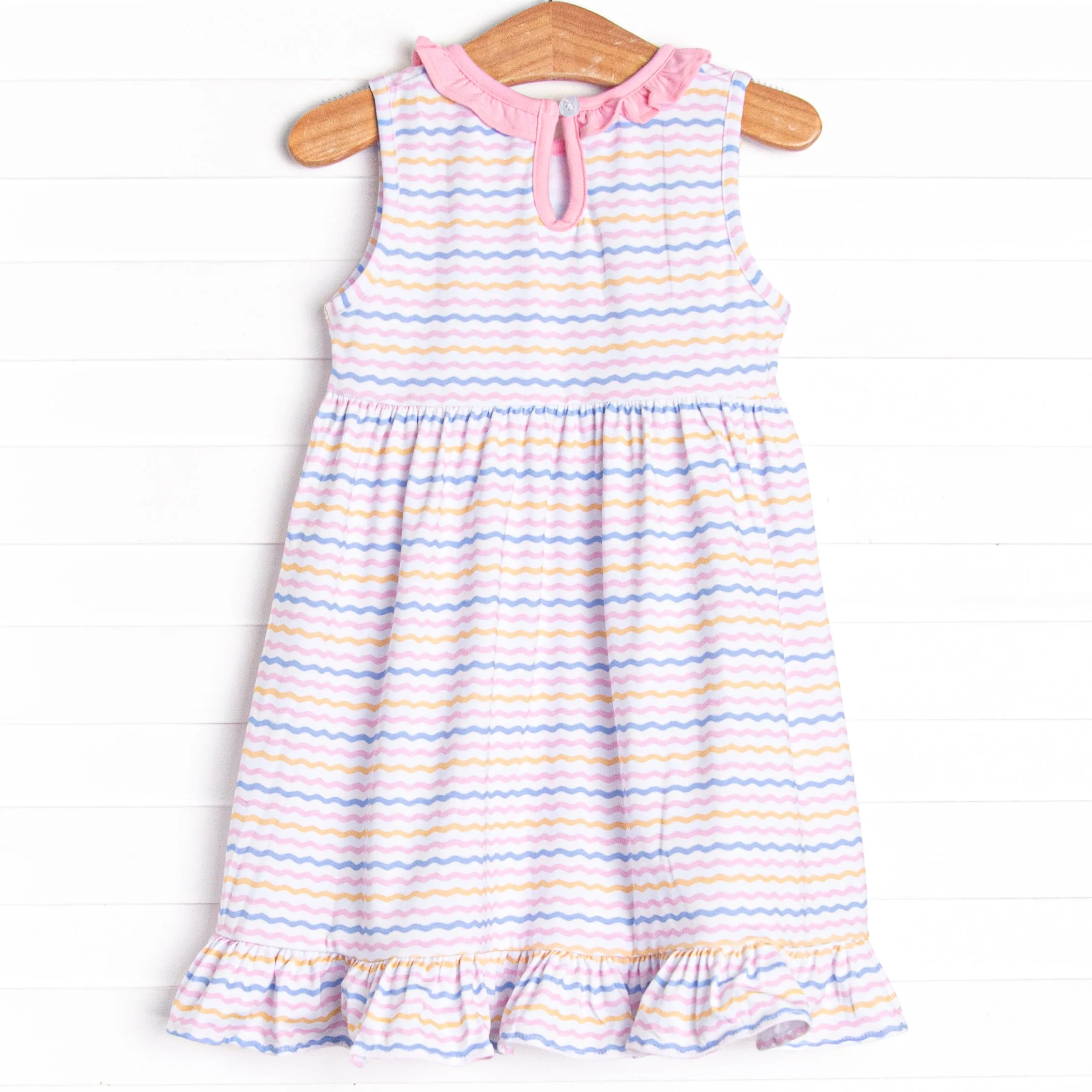 Ric Rac Rays Ruffle Dress, Pink