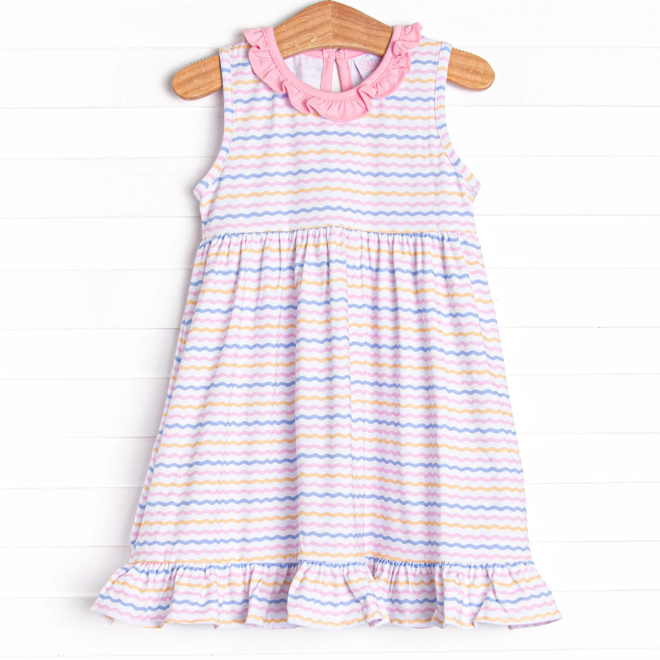 Ric Rac Rays Ruffle Dress, Pink
