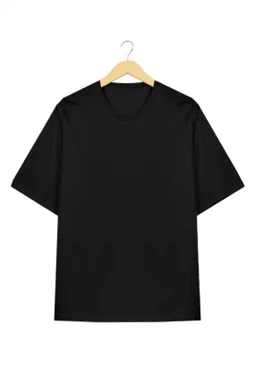 Ryusei Kaos Pria Oversize Boxy Shirakami Black