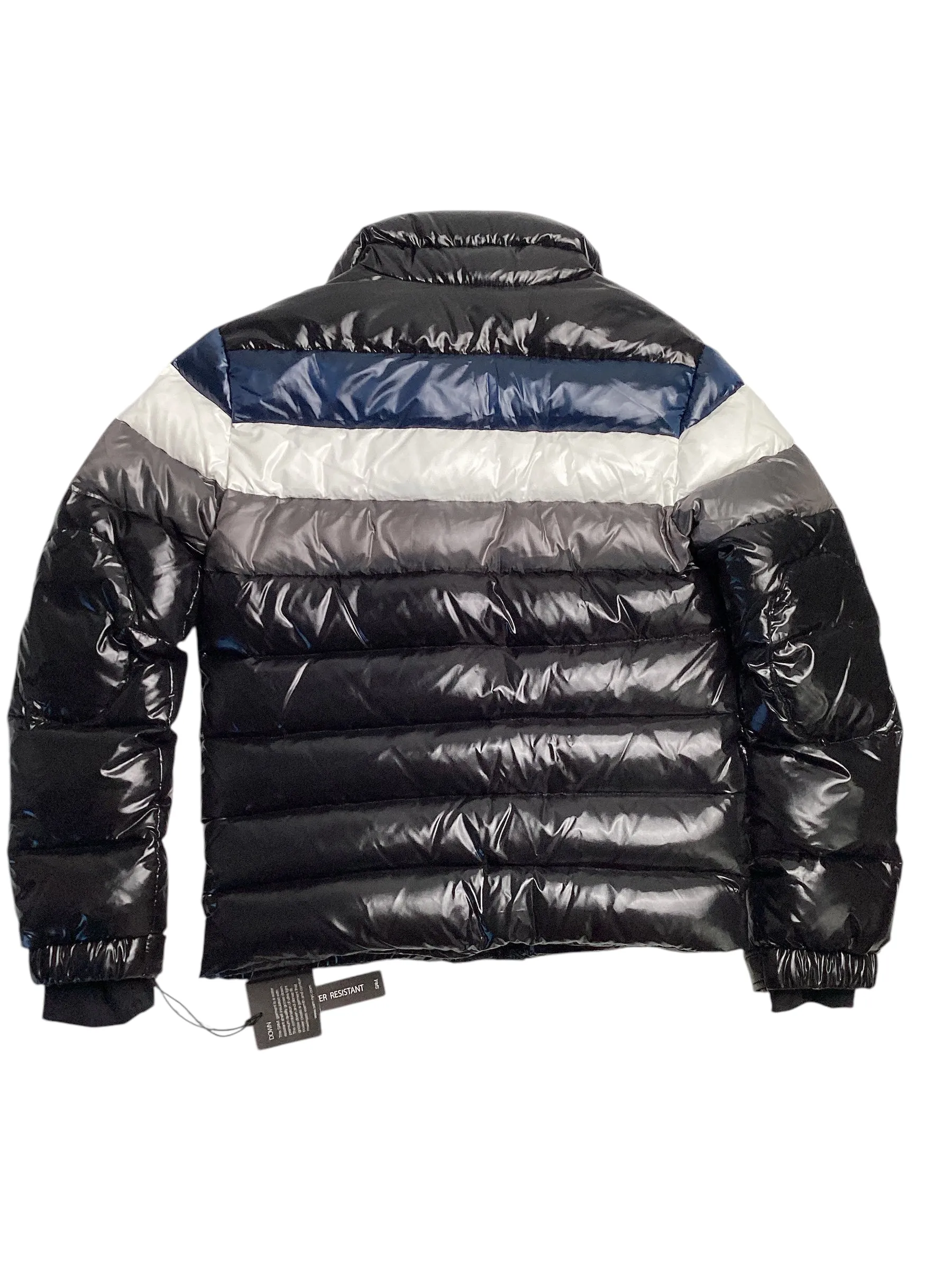SAM. Mens Olympic Quilted Down Jacket Size Small Black
