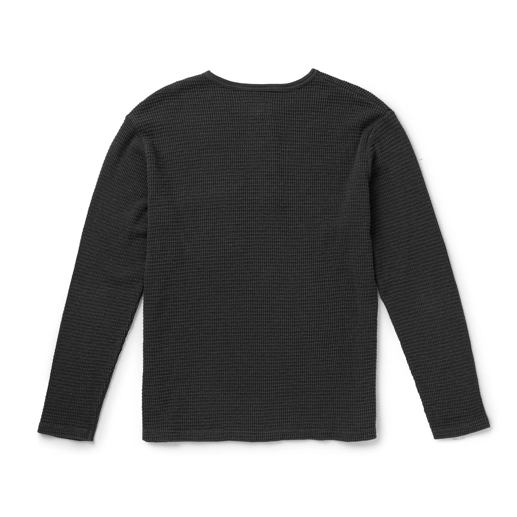 SEAGER Sawpit Henley LS Thermal - VINTAGE BLACK