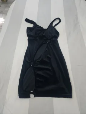 Shein Satin Bodycon Cutout Dress